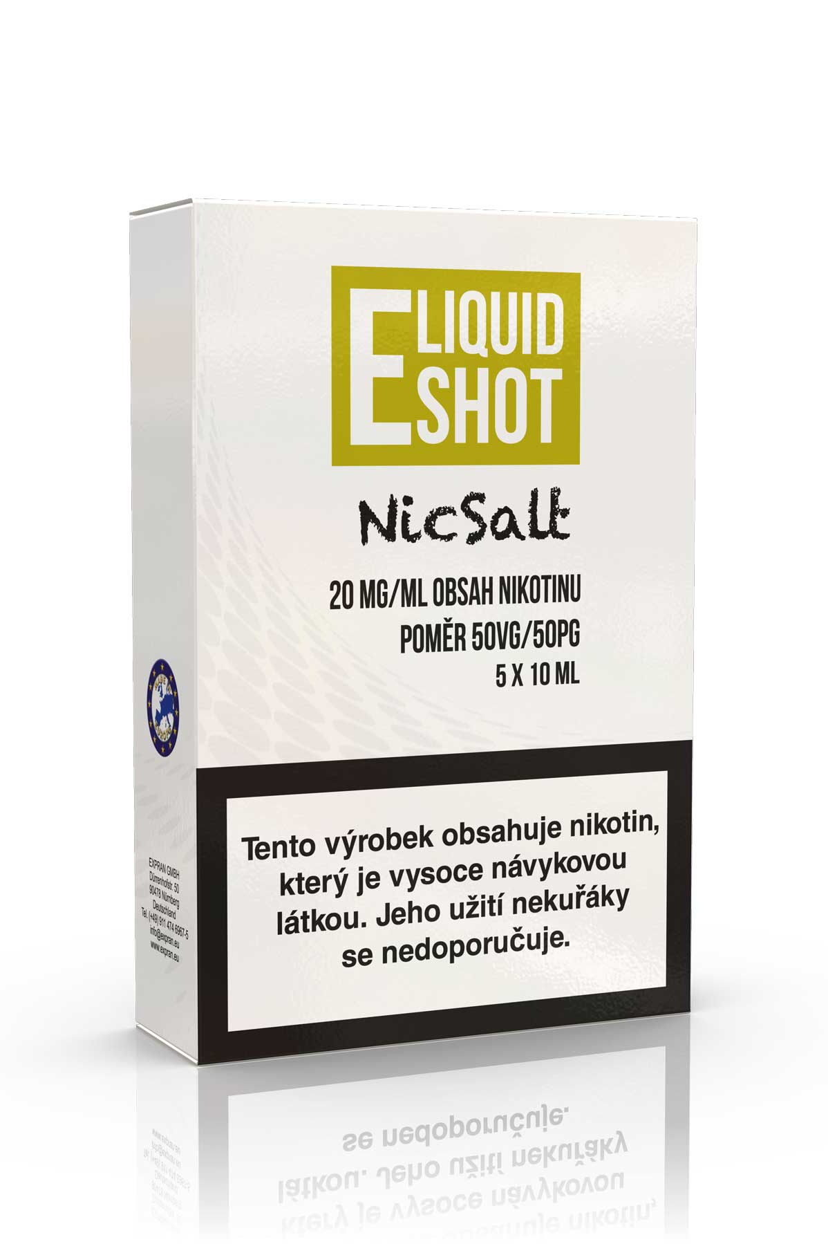 5 pack E-Liquid Shot Booster NicSalt 50PG/50VG 20 mg/ml
