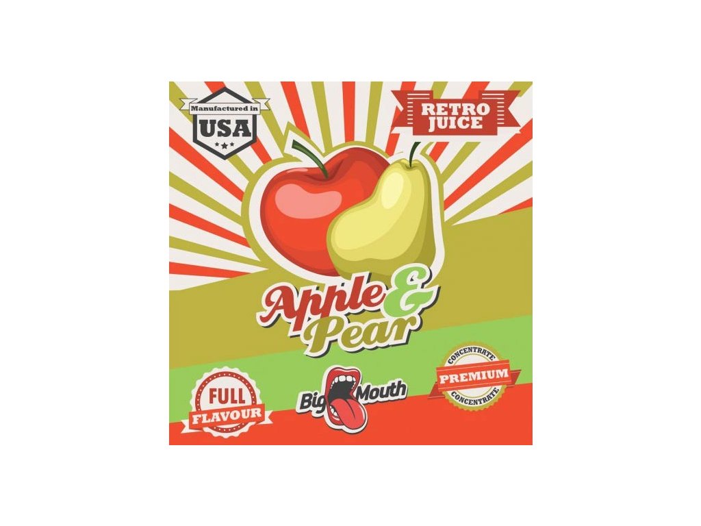 Big Mouth RETRO APPLE & PEAR 10ml