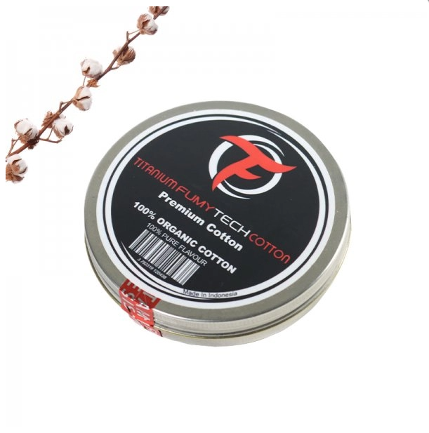 Titanium Fumytech Cotton Premium 10cm