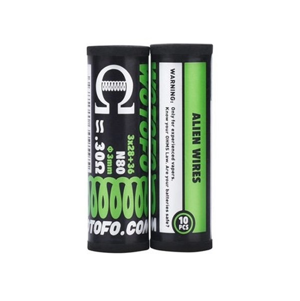 Wotofo Ni80 Alien coil 3*28+36G 0,3 ohm 10ks