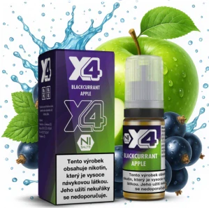 X4 Bar Juice Blackcurrant Apple 10ml/10mg